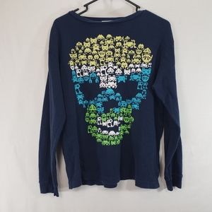 Vintage Old Navy Skull Thermal shirt